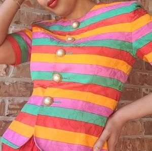 Vintage Rickie Freeman for Teri Jon Blouse, Sz. 4